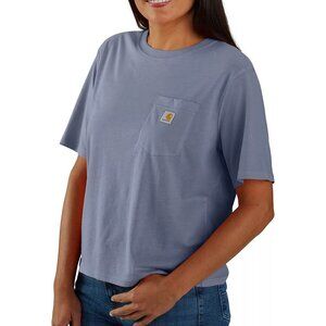 Carhartt Women's Tencel Series Loose Fit Short Sleeve Pocket T-Shirt Wisteria TK